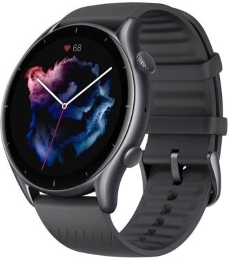 Smartwatch huami amazfit gtr 3/ notificaciones/ frecuencia cardíaca/ gps/ negro